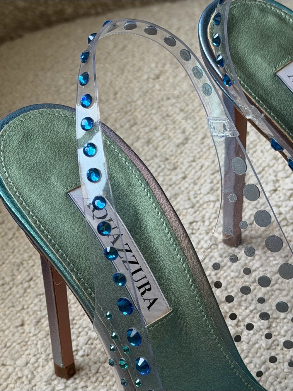Aquazzura Starburst 105 Crystal Embellishes Heels - Picture 5 of 7
